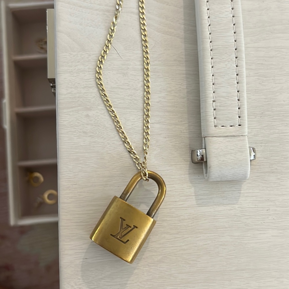 Authentic Louis Vuitton Lock Necklace